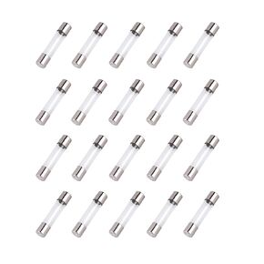 20 Pcs F20AL 250V 20A Fast-Blow Glass Fuses, 6x30mm/0.24x1.18 inch Fuse (20Amp) (F20AL250V)
