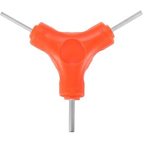 HARFINGTON Y-Shaped 3 Way Bike Hex Wrench 2.5/3/4mm Y-Type Internal Hexagon Wrench Kit All-In-One Multi Portable Biking Torque Spanner for Bicycle Cycling Repair Hardware Tools, Yellow