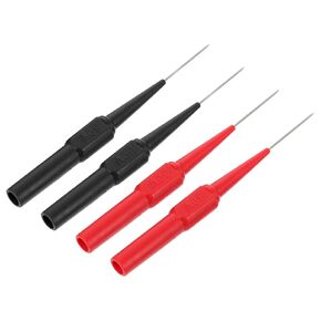 4 Pcs Back Probe Kit Insulation Piercing Needle Test Probes for Non Destructive Electrical Testing and Automotive Diagnostics Compatible with Multimeters and Banana Socket Testers