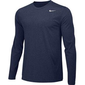 Nike Boys Legend Long Sleeve Athletic T-Shirt (Grey, Youth Large)