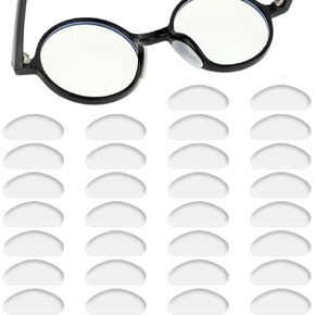 15 Pairs Eyeglass Nose Pads Anti Slip, Soft Silicone Adhesive Glasses Nose Pad, Anti-Slip Heighten Air Chamber Nose Pads Soft Nose Pads, Clear Air Cushion Nose Pads for Eyeglasses Sunglasses