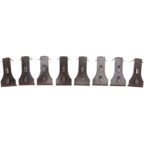 8 Pcs Heavy Duty Steel Brick Wall Clips Hanging Hooks for Standard Size Bricks 2 1/4 to 2 3/8 Inch in Height, No Drill Siding Hangers for Outdoor Hanging and Wall Decor