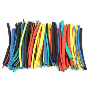 100Pcs Heat Shrinkable Tube, XLPE 1.5mm 5 Sizes 5 Color 100mm Heat Shrink Tube for Insulation of Wire Core, Solder Joints