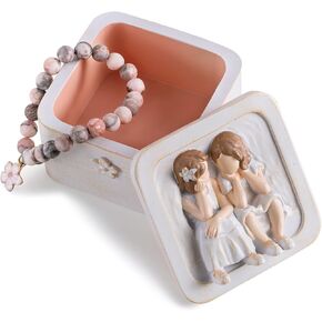 Gifts for Sister Best Friends: Friendship Keepsake Box Sisters Gifts from Sister, Christmas Thanksgiving Gift for Women Resin Memory Boxes