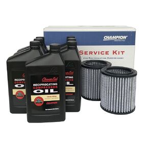 Champion R-Series Air Compressor Mineral Oil & Filter Maintenance Kit (for use with R70 Compressor Pumps)