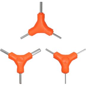 Bicycle Hex Wrench Tool, 3-Way Y Allen Bike Torque Spanner Internal Hex Cycling Repair Tool (Size 2.5, 3, 4, 5, 6, 8 MM)