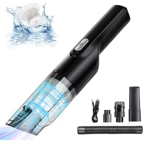 Handheld Vacuum, 8000PA Powerful Car Vacuum Cleaner High Power Cordless Rechargeable, Portable Mini Vacuum, Small Hand Held Vacuuming Cordless