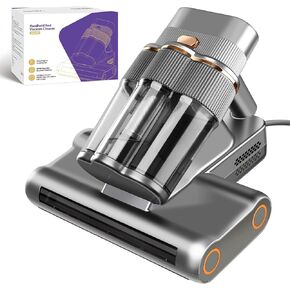 Mattress Vacuum Cleaner, Handheld Bed Vacuum with UV-C Light, 16Kpa Suction & 30000 RPM Dual Drum Brushes,140°F Hot Air & Ultrasonic,500W Power Mattress Cleaner, Quickly Removes Dust(Corded)