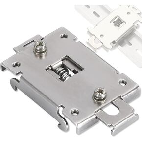 Din Rail Mount, 35mm Din Rail Clamp Din Rail Mounting Clip Din Rail Mounting Bracket with Screws, Mounting Brackets Safe Mounting Rail Bracket Kit for Solid State Relays