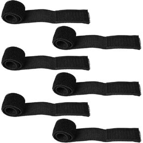 6Pcs Elastic Band with Velcro for Cycling Climbing Hiking,11.81 Inch Adjustable Straps Band for Fastening Cable Straps,Organize and Storage