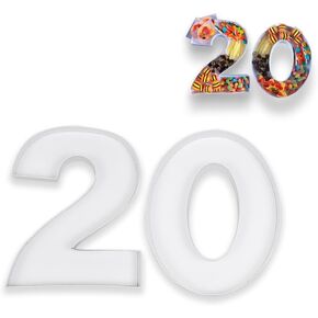 أرقام تشاركوتيري مقاس 25.4 سم - ديكورات حفلات عيد الميلاد الأربعين، ديكورات الذكرى السنوية الأربعين مثالية لحفلات أعياد الميلاد السنوية، صينية تقديم الورق للوجبات الخفيفة، حلوى كعكة الكوكيز (أبيض، 40) in Kuwait