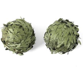 2PCS 66FT Artificial Vines Fake Hanging Plants Leaves Ribbon Leaf Vine Trim Foliage Rattan Green Leaves Decorative Home Wall Garden DIY for Wedding Party Wreaths Decor