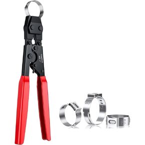 CAMWAY PEX Crimping Tool,Pipe Clamp Tools Cinch Clamps 3/8 to 1-Inch,Plumbing Pipe Fittings Crimper,Leak-proof Ratchet Solar Air Conditioner Hose Tubes Crimp,Meet ASTM 2098