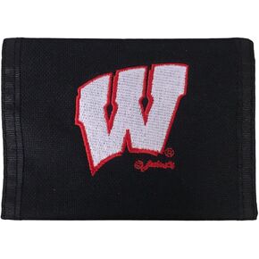 NCAA Wisconsin Badgers Mens Bi-Fold Wallet with Logo