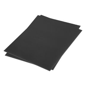 MECCANIXITY ABS Plastic Sheet 12 Inch x 8 Inch x 0.06 Inch ABS Styrene Sheets for Building Model DIY Crafts Panel Black 2 Pcs