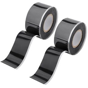 2 Rolls Silicone Grip Tape, 1IN X 10FT Grip Tape for Handles, Self Fusing Rubber Wrap for Sports, Barbells, Pull Up Bars, Dumbbells, Gym Equipment and Tools
