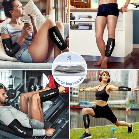 Comfitech Shin Splint Ice Pack Wrap for Entire Leg and Calf, Elbow Knee Ice Sleeve for Swelling, Bruises and Sprains, Large Size in Saudi Arabia