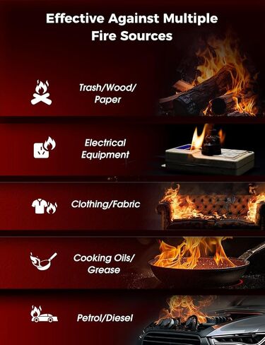 PLEMO Fire Extinguisher, All-in-1 Fire Spray for Home, Kitchen, Car, RV, Garage, Truck, and Camping, F60L, 2-Pack in Kuwait