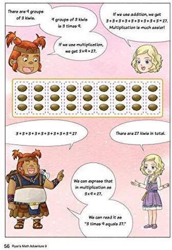 Ryan’s Math 9: Basics of Multiplication. Common Core Math, Comic Books & Workbook, Ages 8-11, Grade 2-5, Makes Kids Love & Enjoy Math (Newly Published) in Saudi Arabia