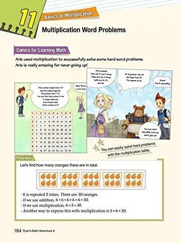 Ryan’s Math 9: Basics of Multiplication. Common Core Math, Comic Books & Workbook, Ages 8-11, Grade 2-5, Makes Kids Love & Enjoy Math (Newly Published) in Saudi Arabia