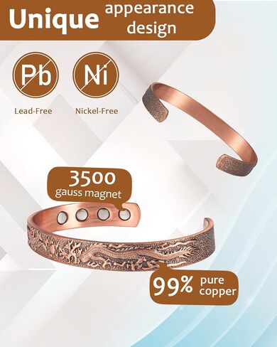 MagVIVACE Women Men Copper Magnetic Bracelet in Saudi Arabia