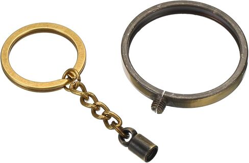 PATIKIL AA Coin Holder Keychain, 39mm Round Medallion Holder with Metal Key Ring for AA Coins Medallion, Golden in Saudi Arabia