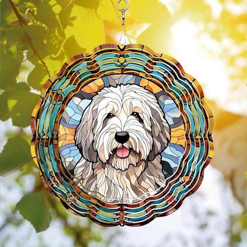 64memory Cairn Terrier Wind Spinner, Cairn Terrier Dog Wind Spinner Hanging for Yard and Garden, Unique Gift Wind Spinner, 3D Hanging Wind Spinner Outdoor in Saudi Arabia