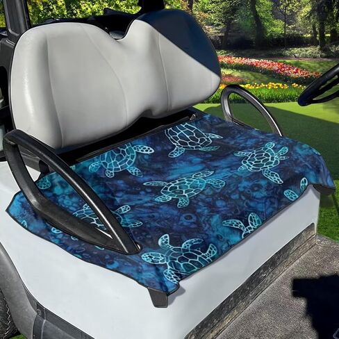 Flashideas Turtle Golf Cart Seat Covers Summer Anti-hot Golf Cart Seat Towel Blanket Polyester and Easy Clean Fits Most Club Cars Golf Carts in Saudi Arabia