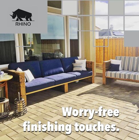 Rhino Power Bond Plus - Polymeric Sand for Pavers and Stone Joints up to a Maximum of 2 inches. (10 Pound, Brown) in Kuwait