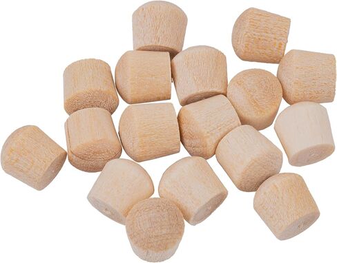 سدادات ثقب المسمار ذات الرأس الدائري من خشب البتولا | قطر 1/4 بوصة | عبوة من 50 قطعة تقريبًا | UA-076-BW in Kuwait