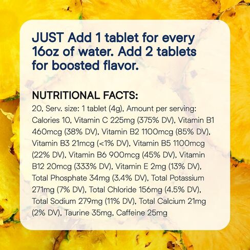 Pineapple Paradise Hydration Tablets (20CT) in Saudi Arabia