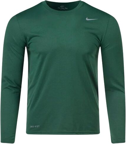Nike Boys Legend Long Sleeve Athletic T-Shirt (Grey, Youth Large) in Saudi Arabia