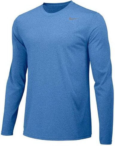 Nike Boys Legend Long Sleeve Athletic T-Shirt (Grey, Youth Large) in Saudi Arabia