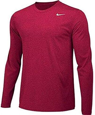 Nike Boys Legend Long Sleeve Athletic T-Shirt (Grey, Youth Large) in Saudi Arabia