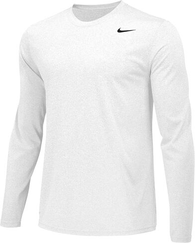 Nike Boys Legend Long Sleeve Athletic T-Shirt (Grey, Youth Large) in Saudi Arabia