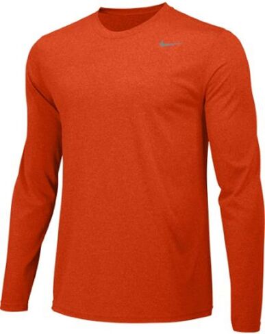 Nike Boys Legend Long Sleeve Athletic T-Shirt (Grey, Youth Large) in Saudi Arabia