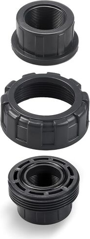 PVC Pipe Fitting, 3/4" Union JETSTREAM, Schedule 80, Grey, EPDM O-Ring, Female Thread NPT x NPT, F1970, SCH80 (3/4", 2 Pack) in Saudi Arabia