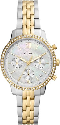 Fossil Neutra Women's Watch with Chronograph Display and Stainless Steel Bracelet Band in Saudi Arabia