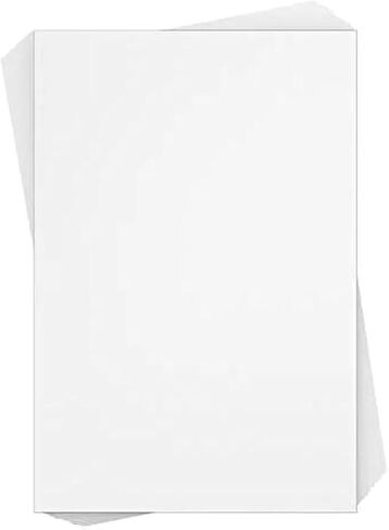 White Cardstock Thick Paper - Blank Heavy Weight 125 lb Cover Card Stock - 50 Pack (5x7) in Saudi Arabia