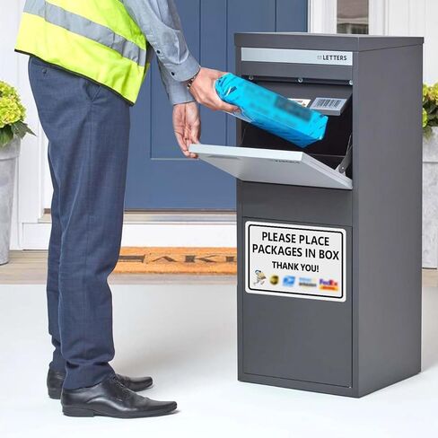 Magnetic Soft Adhesive Delivery Signs for Packages, 10x7 Inch Package Delivery Sign, Package Sign, Please Place Packages in Box Thank You for Delivery Drivers to Follow Instructions Easily in Kuwait