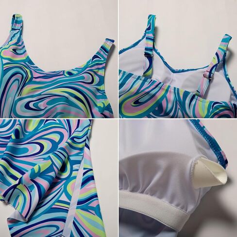 Kate Kasin Women's Tankini Swimsuit Two Piece Tummy Control Bathing Suits Side Tie Swim Tank Top with Bottom in Kuwait