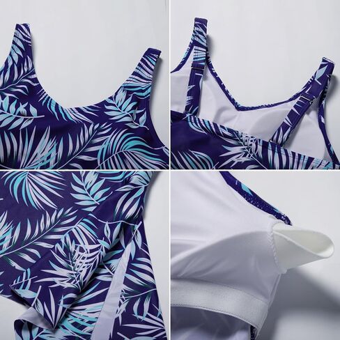 بدلة سباحة نسائية تانكيني من Kate Kasin مكونة من قطعتين للتحكم في البطن لباس سباحة برباط جانبي مع جزء سفلي in Kuwait