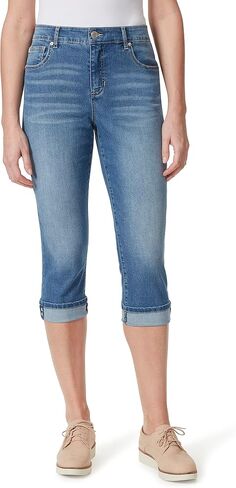 Bandolino Women's Mandie 5 Pocket High Rise Capri, White, 6 Regular in Kuwait