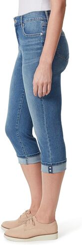 Bandolino Women's Mandie 5 Pocket High Rise Capri, White, 6 Regular in Kuwait