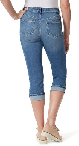 Bandolino Women's Mandie 5 Pocket High Rise Capri, White, 6 Regular in Kuwait