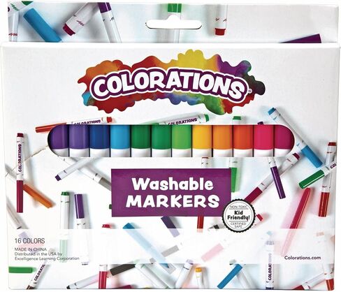 Colorations Classic Markers, Conical Tip, 8 Bold Colors, Coloring, Paper, Posters, Drawing, Bold Colors, Home, Classroom, School Supplies, Art Supplies, Craft Projects, Children, Gift, Assorted Set in Saudi Arabia