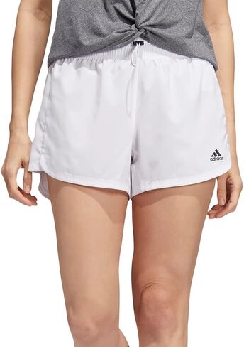 adidas Women's Pacer Performance Athletic Training Bungee Shorts (White) (as1, Alpha, x_l, Regular, Regular) in Saudi Arabia