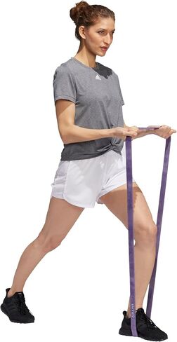 adidas Women's Pacer Performance Athletic Training Bungee Shorts (White) (as1, Alpha, x_l, Regular, Regular) in Saudi Arabia