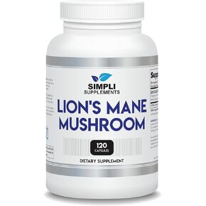 Lion's Mane Mushroom Capsules - 120 Count (2 Month Supply) - Brain Support & Immune Health Supplement - Third-Party Tested, USA Grown & Encapsulated