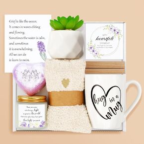 Sympathy Gift Baskets Condolences Gift Basket for Loss,Memorial Gifts for Loss of Mom Dad Husband Grandma Sister,Sympathy Gifts for Loss of Loved One,Bereavement Grief Gift Ideas for Women